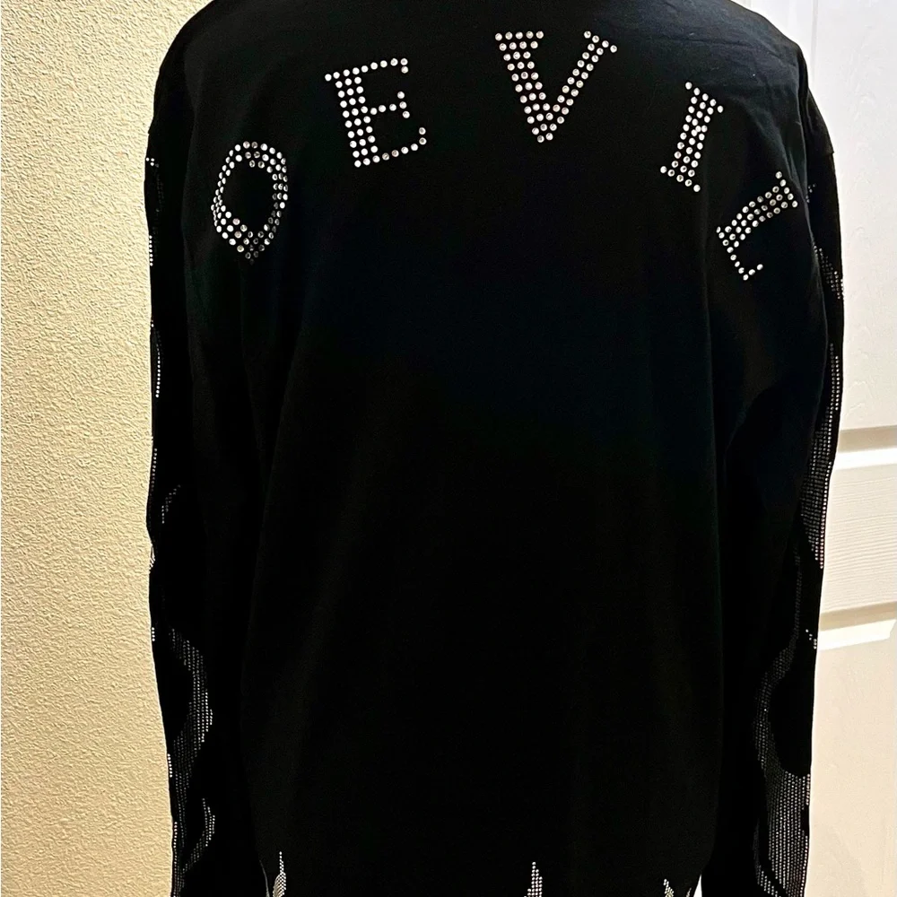 LOONEY TUNES -Dolls Kill -Tasmanian Devil Rhinestone Graphic Tee NEW - Picture 5 of 9